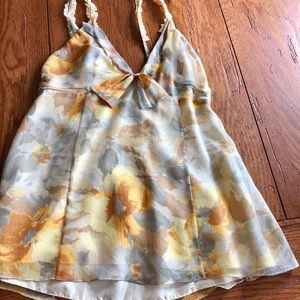 Rebecca Taylor silk camp with adjustable straps